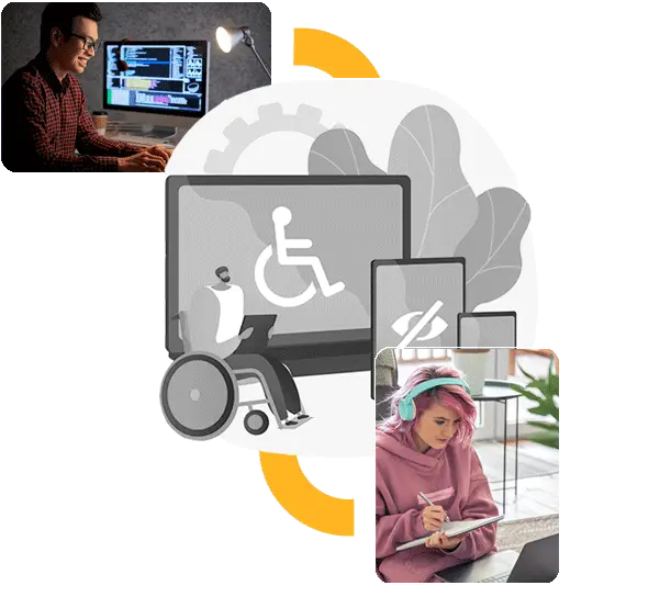 Image showing Accessibility testing process for better user experience